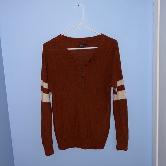 American Eagle Henley Sweater - Picture 2 of 4